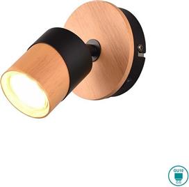 Trio Lighting Aruni Μονό Σποτ με Ντουί GU10 σε Μαύρο χρώμα 801170132