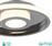 Trio Lighting Ascari Μοντέρνα Μεταλλική Πλαφονιέρα Οροφής με Ενσωματωμένο LED Ασημί 30cm
