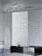 Trio Lighting Avus Μοντέρνα Μεταλλική Πλαφονιέρα Οροφής με Ενσωματωμένο LED Ασημί 90cm
