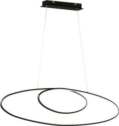 Trio Lighting Avus Μοντέρνο Κρεμαστό Φωτιστικό με Ενσωματωμένο LED Μαύρο