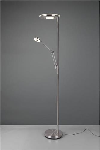 Trio Lighting Barrie Μοντέρνο LED Φωτιστικό Δαπέδου με Ρυθμιζόμενο Λευκό Φως Ασημί Υ181xΜ30cm