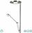 Trio Lighting Barrie Μοντέρνο LED Φωτιστικό Δαπέδου με Ρυθμιζόμενο Λευκό Φως Ασημί Υ181xΜ30cm