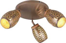 Trio Lighting Bidar Τριπλό Σποτ σε Καφέ Χρώμα R61573365