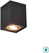 Trio Lighting Biscuit Μονό Σποτ με Ντουί GU10 σε Μαύρο χρώμα 613000180
