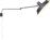 Trio Lighting Bolder Vintage Φωτιστικό Τοίχου με Ντουί E27 Μαύρο Π35.5cm