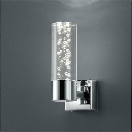 Trio Lighting Bolsa Μοντέρνο Φωτιστικό Τοίχου με Ενσωματωμένο LED και Θερμό Λευκό Φως Ασημί Π7cm