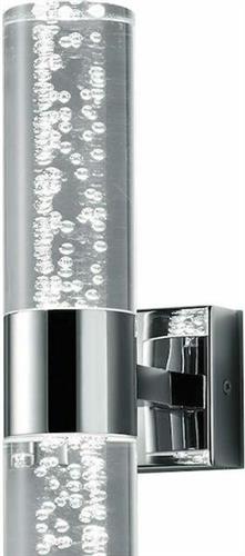 Trio Lighting Bolsa Μοντέρνο Φωτιστικό Τοίχου με Ενσωματωμένο LED και Θερμό Λευκό Φως Ασημί Π7cm 282410206