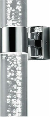 Trio Lighting Bolsa Μοντέρνο Φωτιστικό Τοίχου με Ενσωματωμένο LED και Θερμό Λευκό Φως Ασημί Π7cm 282410206