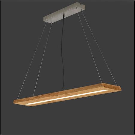 Trio Lighting Brad Μοντέρνο Κρεμαστό Φωτιστικό Ράγα με Ενσωματωμένο LED Καφέ