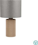 Trio Lighting Canio Πορτατίφ για Ντουί E14 με Γκρι Καπέλο και Μπεζ Βάση 568100111