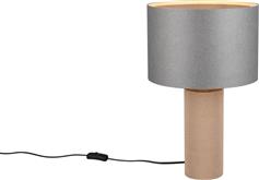 Trio Lighting Canio Πορτατίφ για Ντουί E27 με Γκρι Καπέλο και Μπεζ Βάση 568190111