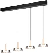 Trio Lighting Celeste Κρεμαστό Φωτιστικό Μαύρο 115x9x200cm 354910432
