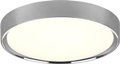 Trio Lighting Clarimo Μοντέρνα Πλαστική Πλαφονιέρα Οροφής με Ενσωματωμένο LED σε Ασημί χρώμα 33cm 659011806