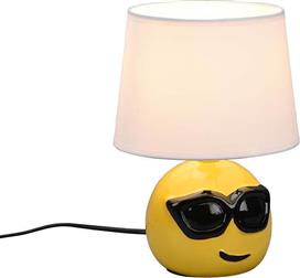 Trio Lighting Coolio Πορτατίφ με Λευκό Καπέλο και Κίτρινη Βάση R51201001
