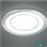 Trio Lighting Core Στρογγυλό Πλαστικό Χωνευτό Σποτ με Ενσωματωμένο LED και Θερμό Λευκό Φως 10W Ασημί 14.8x2cm