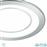 Trio Lighting Core Στρογγυλό Πλαστικό Χωνευτό Σποτ με Ενσωματωμένο LED και Θερμό Λευκό Φως 10W Ασημί 14.8x2cm