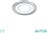 Trio Lighting Core Στρογγυλό Πλαστικό Χωνευτό Σποτ με Ενσωματωμένο LED και Θερμό Λευκό Φως Ασημί 2x8cm