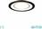 Trio Lighting Core Στρογγυλό Πλαστικό Χωνευτό Σποτ με Ενσωματωμένο LED και Θερμό Λευκό Φως Μαύρο 14.8x2cm