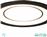 Trio Lighting Core Στρογγυλό Πλαστικό Χωνευτό Σποτ με Ενσωματωμένο LED και Θερμό Λευκό Φως Μαύρο 14.8x2cm