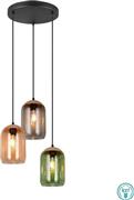 Trio Lighting Cork Κρεμαστό Φωτιστικό Πολύχρωμο 30x150cm 364630317