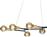 Trio Lighting Cross Μοντέρνο Κρεμαστό Φωτιστικό Πολύφωτο Ράγα Μαύρο