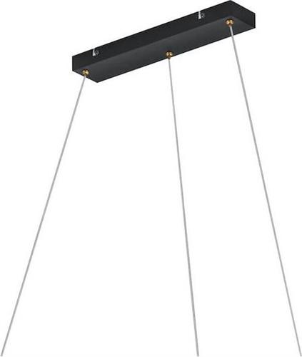Trio Lighting Cross Μοντέρνο Κρεμαστό Φωτιστικό Πολύφωτο Ράγα Μαύρο
