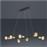 Trio Lighting Cross Μοντέρνο Κρεμαστό Φωτιστικό Πολύφωτο Ράγα Μαύρο