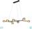 Trio Lighting Cross Μοντέρνο Κρεμαστό Φωτιστικό Πολύφωτο Ράγα Μαύρο