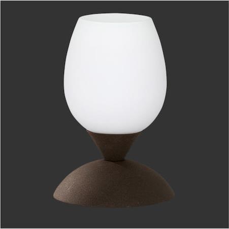 Trio Lighting Cup Πορτατίφ με Λευκό Καπέλο και Μαύρη Βάση R59431024