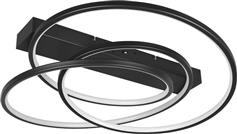 Trio Lighting Darvin Πλαφονιέρα Οροφής Μαύρη με Ενσωματωμένο LED 649110132