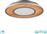 Trio Lighting Deacon Μοντέρνα Μεταλλική Πλαφονιέρα Οροφής με Ενσωματωμένο LED Καφέ 50cm