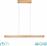 Trio Lighting Deacon Μοντέρνο Κρεμαστό Φωτιστικό Ράγα με Ενσωματωμένο LED Φυσικό