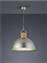 Trio Lighting Delhi Μοντέρνο Κρεμαστό Φωτιστικό Μονόφωτο Καμπάνα με Ντουί E27 Ασημί