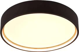 Trio Lighting Doha Πλαφονιέρα Οροφής με Ενσωματωμένο LED σε Μαύρο χρώμα 45cm 641310232
