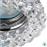 Trio Lighting Dolomite Στρογγυλό Κρυστάλλινο Χωνευτό Σποτ με Ντουί GU10 Ασημί 9x9cm