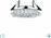 Trio Lighting Dolomite Στρογγυλό Κρυστάλλινο Χωνευτό Σποτ με Ντουί GU10 Ασημί 9x9cm