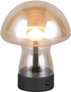 Trio Lighting Dooley Γυάλινο Πορτατίφ LED με Μελί Καπέλο και Βάση R54981113