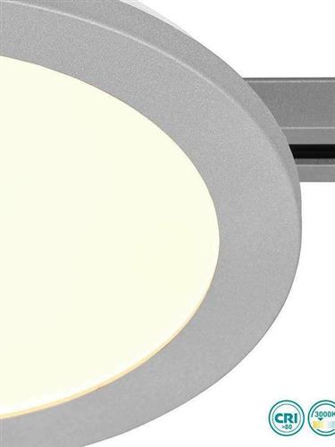 Trio Lighting DUOline Camillus Στρογγυλό Εξωτερικό LED Panel Ισχύος 14.5W με Θερμό Λευκό Φως Γκρι 23.5x23.5cm 76921587