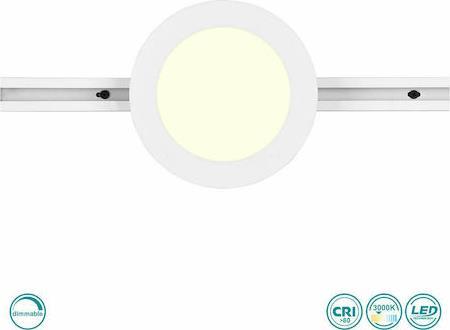 Trio Lighting DUOline Camillus Στρογγυλό Εξωτερικό LED Panel Ισχύος 9W με Θερμό Λευκό Φως 14.8x14.8cm 76921031