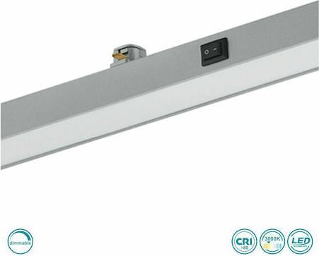 Trio Lighting DUOline Φωτιστικό Γκρι LED 6W Μ50xΒ3xΥ2.9cm