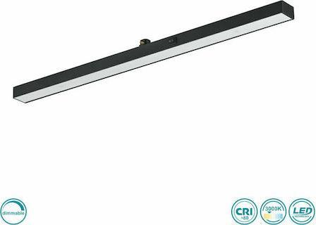 Trio Lighting DUOline Φωτιστικό Μαύρο LED 6W Μ50xΒ3xΥ2.9cm