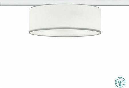 Trio Lighting DUOline Μοντέρνα Υφασμάτινη Πλαφονιέρα Οροφής με Ντουί E27 Λευκή