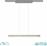 Trio Lighting DUOline Paros Γραμμικό Φωτιστικό Ασημί
