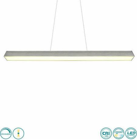 Trio Lighting DUOline Paros Γραμμικό Φωτιστικό Ασημί