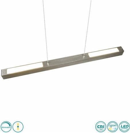 Trio Lighting DUOline Paros Γραμμικό Φωτιστικό Ασημί