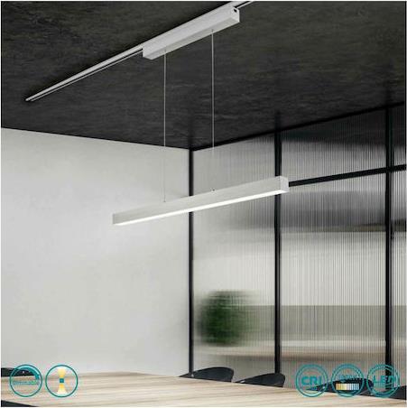 Trio Lighting DUOline Paros Γραμμικό Φωτιστικό Ασημί