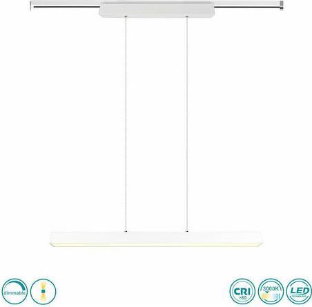 Trio Lighting DUOline Paros Γραμμικό Φωτιστικό Λευκό