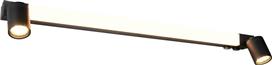 Trio Lighting Enrico Μοντέρνο Φωτιστικό Μπάνιου με Ντουί GU10 Μαύρο 90x18cm 281479332