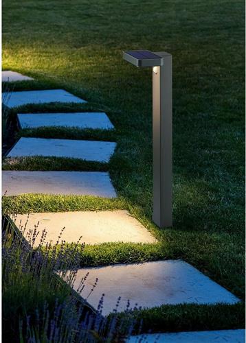 Trio Lighting Esquel Καρφωτό Ηλιακό Φωτιστικό IP44 με Αισθητήρα Φωτός και Θερμό Λευκό Φως Μαύρο R42261142