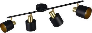 Trio Lighting Eva Σποτ σε Μαύρο Χρώμα 868800480